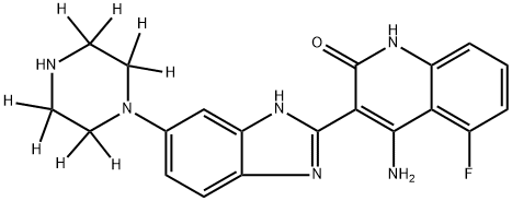 N-Desmethyl Dovitinib-d8 Struktur