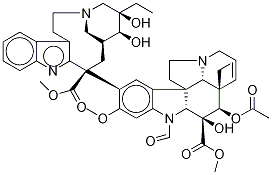 3-Hydroxy-N-formyl Leurosidine Struktur