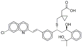 21(R)-Hydroxy Montelukast-d6 Struktur