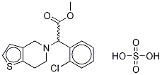 rac Clopidogrel-d7 Hydrogen Sulfate Struktur