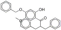 4-Methoxy-5-benzoyloxy-2-bis-benzylethanonephenol Struktur