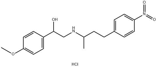 2-(4-(4-Nitrophenyl)butan-2-ylaMino)-1-(4-Methoxyphenyl)ethanol Hydrochloride Struktur