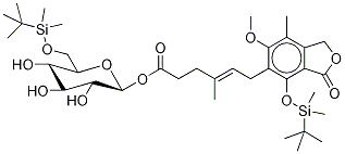 4,6'-O-(tert-ButyldiMethylsilyl)Mycophenolic Acid Acyl-β-D-glucoside Struktur