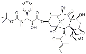 2-Desbenzoyl-2-tiglyl Docetaxel Struktur