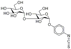 4-Isothiocyanatophenyl 3-O-α-D-Glucopyranosyl-α-D-glucopyranoside Struktur