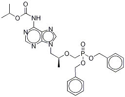 [[(1R)-2(6-IsopropylaMinocarbaMate-9H-purin-9-yl)-1-Methylethoxy]Methyl]phosphonic Acid Dibenzyl Ester Struktur