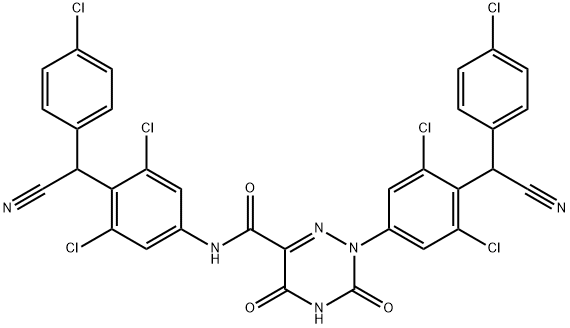 Diclazuril 6-Carboxylic Acid [(4-Chlorophenyl)cyanomethyl]-2,6-dichlorophenyl-4-amide  Struktur