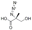 (2R)-2-Azido-3-hydroxy-2-methyl-propanoic Acid Struktur