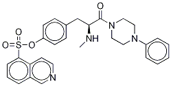 1-[(S)-O-(5-Isoquinolinesulfonyl)-N-methyltyrosyl]-4-phenyl-piperazine Struktur