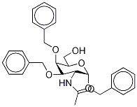 Benzyl 2-Acetamido-2-deoxy-3,4-di-O-benzyl-α-D-galactopyranoside Struktur