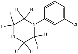 1-(3-Chlorophenyl)piperazine-d8 Struktur