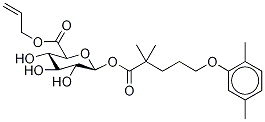 Gemfibrozil 1-O--D-Glucuronide Allyl Ester Struktur