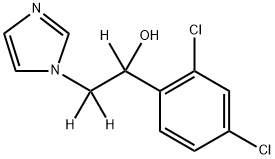 rac-1-(2,4-Dichlorophenyl)-2-(1-imidazolyl)ethanol-d3 Struktur