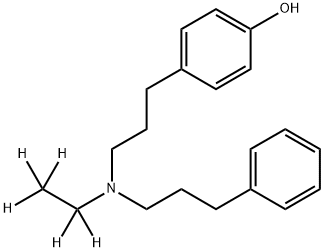 4-Hydroxy Alverine-d5 Struktur