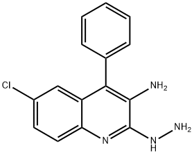 3-AMino-6-chloro-4-(4-pyridinyl)-2-quinolinone Hydrazone Struktur