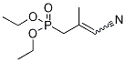 4-(Diethylphosphono)-3-Methyl-2-butenenitrile-13C2, E/Z Mixture Struktur