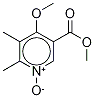 5,6-DiMethyl-4-Methoxy-nicotinic Acid Methyl Ester 1-Oxide Struktur