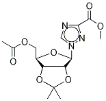 2',3'-O-Isopropylidene-1-α/β-D-ribofuranosyl-1,2,4-triazole-3-carboxylic Acid Methyl Ester 5'-O-Acetate Struktur