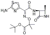 [2S-[2α,3β(Z)]]-2-[[[1-(2-AMino-4-thiazolyl)-2-[(2-Methyl-4-oxo-3-azetidinyl)aMino]-2-oxoethylidene]aMino]oxy]-2-Methylpropanoic Acid tert-Butyl Ester Struktur