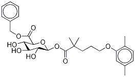 GeMfibrozil 1-O-β-D-Glucuronide Benzyl Ester Struktur