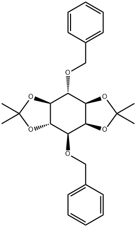 1,2:4,5-Bis-O-(1-Methylethylidene)-3,6-bis-O-(phenylMethyl)-D-Myo-inositol, 176200-07-0, 結構式