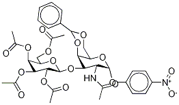 4-Nitrophenyl 2-(AcetylaMino)-2-deoxy-4,6-O-[phenylMethylene]-3-O-(2,3,4,6-tetra-O-acetyl-β-D-galactopyranosyl)-α-D-galactopyranosi Struktur