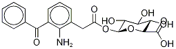 2-AMino-3-benzoylbenzeneacetyl β-D-Glucopyranosiduronic Acid Struktur