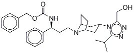 N-Des-(4,4-difluorocyclohexanecarboxy)-N-carbobenzyloxy-3-hydroxyMethyl  Maraviroc Struktur