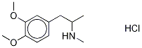 3,4-DiMethoxy-N,α-diMethylbenzeneethanaMine-d3 Hydrochloride Struktur