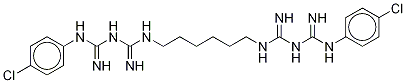 Chlorhexidine-D8 Dihydrochloride Struktur