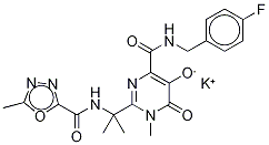 Raltegravir-d3, Potassium Salt Struktur