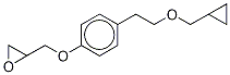 [[4-[2-(Cyclopropylmethoxy)ethyl]phenoxy]methyl]oxirane-d5 Struktur