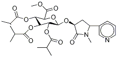 2,3,4-Tri-O-isobutyryl-1-O-trans-3’-hydroxycotinine-O--D-glucuronide Methyl Ester Struktur