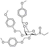 Ethyl 2,3-Di-O-(4-Methoxybenzy)-4,6-(4-methoxybenzylidene)- -D-thiogalactopyranoside S-Oxide Struktur