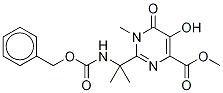 1,6-Dihydro-5-hydroxy-1-methyl-2-[1-methyl-1-[[benzylcarbamoyl]amino]ethyl]-6-oxo-4-pyrimidinecarboxylic Acid Methyl Ester-d3 Struktur