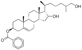 3-O-Benzoyl 16,26-Dihydroxy Cholesterol Struktur