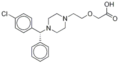 (R)-Cetirizine-d4 Dihydrochloride Struktur