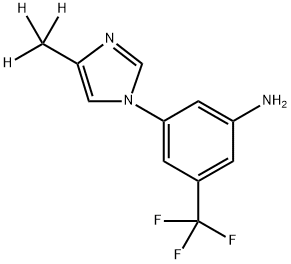 3-(4-Methyl-1H-imidazol-1-yl)-5-trifluoromethylaniline-d3 Struktur