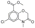 6-Chloro-3,4-dihydro-4-Methyl-3-oxo-2H-1,4-benzoxazine-8-carboxylic Acid-d3 Methyl Ester Struktur