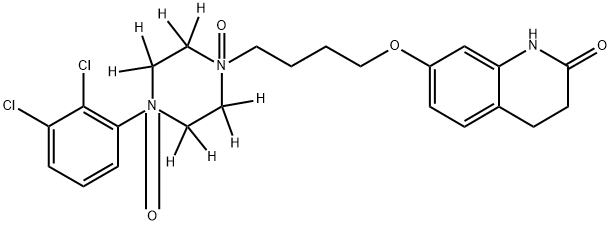 Aripiprazole-d8 N,N-Dioxide Struktur