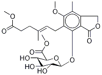 Mycophenolic Acid Methyl Ester 6-(Methyl β-D-Glucuronate) Struktur