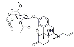 Naloxone 2,3,4-Tri-O-acetyl-β-D-glucuronic Acid Methyl Ester Struktur