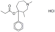 Proheptazine-d5 Hydrochloride Struktur