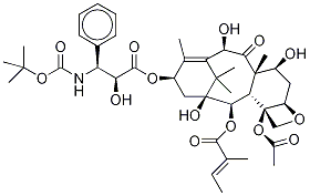 2-Desbenzoyl-2-tiglyl Docetaxel-d9 Struktur