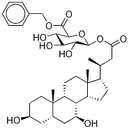 24-Nor Ursodeoxycholic Acid-d5 1-O-Acyl-β-D-glucuronide Benzyl Ester Struktur