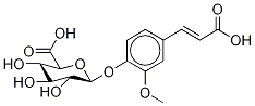 4-(2-Carboxyethenyl)-2-(Methoxy-d3)phenyl β-D-Glucopyranosiduronic Acid Struktur