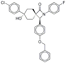 (3R,4β,7α)-7-(4-chlorophenyl)-2-(4-fluorophenyl)-7-hydroxy-3-[4-(phenylMethoxy)phenyl]-2-azaspiro[3.5]nonan-1-one-d4 Struktur