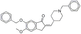 1-(Benzyl-d5)-4-[(6-benzyloxy-5-methoxy-1-indanone)-2-ylidenyl]methylpiperidine Struktur