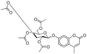 4-Methylumbelliferyl 2,3,4,6-Tetra-O-acetyl-α-D-glucopyranoside Struktur