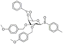 4-Methylphenyl 4,6-O-Benzylidene-2,3-di-O-(4-methoxybenzyl)--D-thiogalactopyranoside S-Oxide Struktur